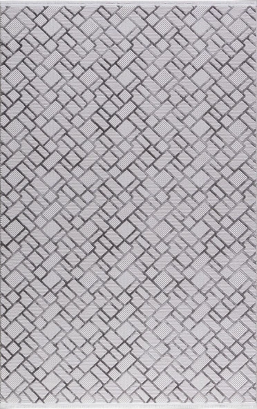 Padişah Halı Kişiye Özel Ebatlı Kişiye Özel Ölçü Kesme Halı Sümela 64251 096 Gri 160 x 400 cm