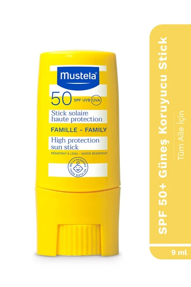 Mustela SPF50+ Çok Yüksek Koruma Faktörlü Güneş Stick 9 ml