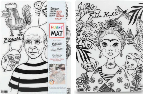 Funny Mat - Pablo Pıcasso Ve Frıda Kahlo 25 X 35 Cm