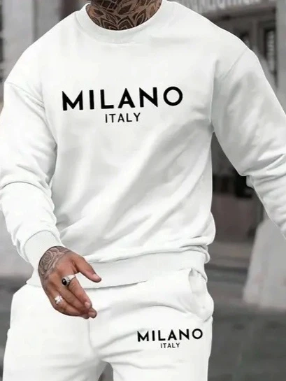 Erkek Uzun Kollu Baskı Detaylı Iki Iplik Takım - Resim 2