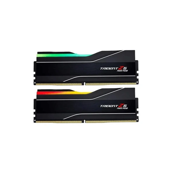 GSKILL 48GB (2X 24GB) DDR5 8000MHZ CL40 RGB DUAL KIT PC RAM TRIDENT Z5 NEO F5-8000J4048G24GX2-TZ5NR ürün görseli 1