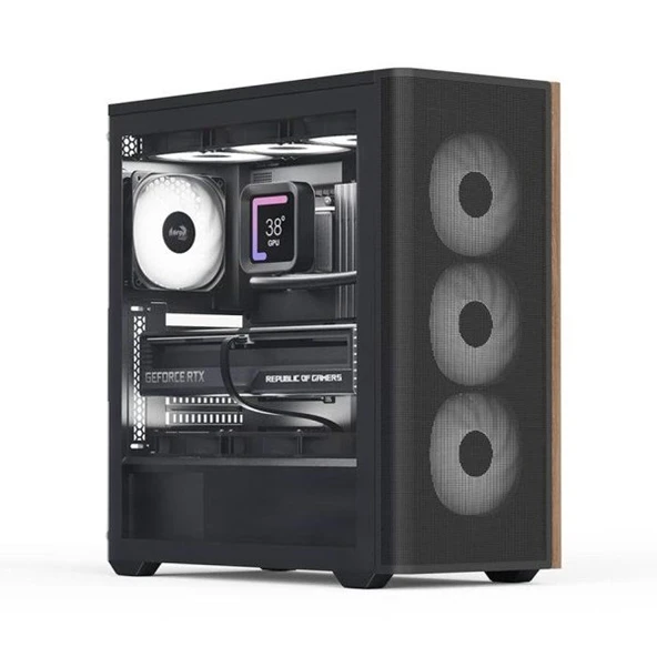 AEROCOOL D501A AE-D501A-BK GAMING MID-TOWER PC KASASI - 1