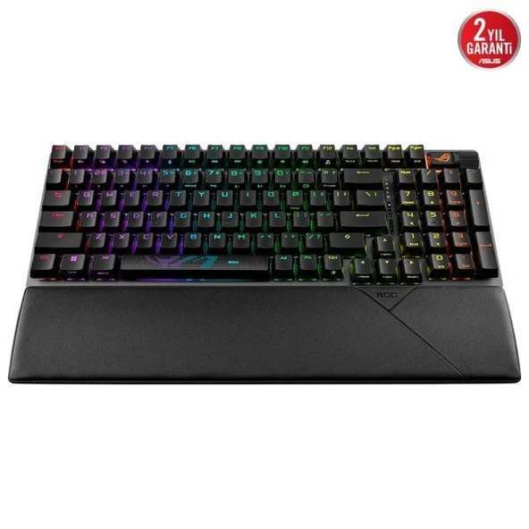 ASUS ROG STRIX SCOPE II 96 NX SNOW KABLOSUZ RGB GAMING KLAVYE ENG - 2