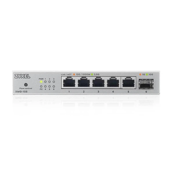ZYXEL 5port XMG-105 2.5 GIGABIT 1-SFP 10GBE YÖNETİLEMEZ SWITCH - Resim 3