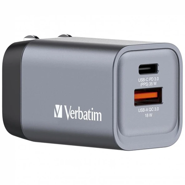 VERBATIM GNC-35 32200 35W 2-Bağlantı Noktalı GaN Duvar Şarj Cihazı
