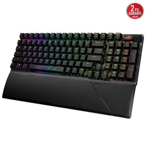 ASUS ROG STRIX SCOPE II 96 NX SNOW KABLOSUZ RGB GAMING KLAVYE ENG - 3
