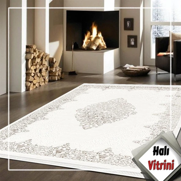 Dinarsu Halı Oda Halısı 150x233 Gold GD001 670 Krem - 2