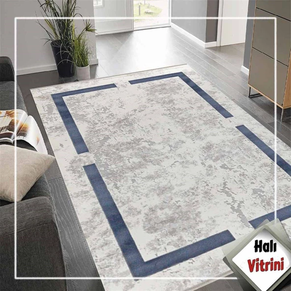 Dinarsu Halı Yolluk Halısı 100x200 Electra 34218 030 Mavi - 2
