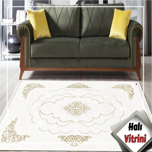 Dinarsu Halı Salon Halısı 170x250 Gold GD004 060 Krem - 2