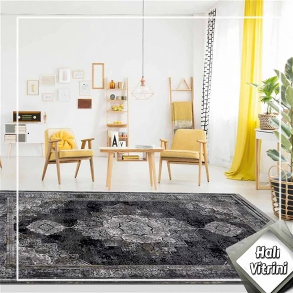 Dinarsu Halı Yolluk Halısı 80x300 Arora 34678 090 Gri - 2