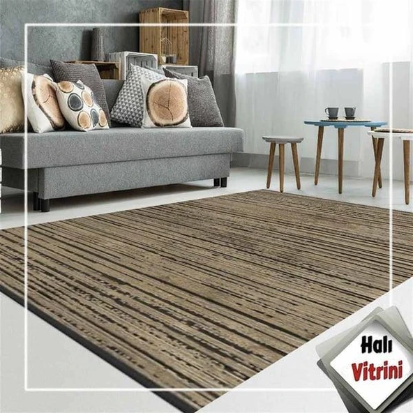 Dinarsu Halı Sierra Koleksiyonu 34670 975 Kahverengi Koyu Koyu Kahve 80 x 300 cm - 2