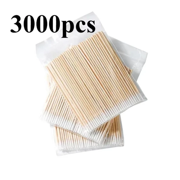 Keskin Uçlu Pamuklu Kulak Çubuğu - 3000 Adet - 7cm