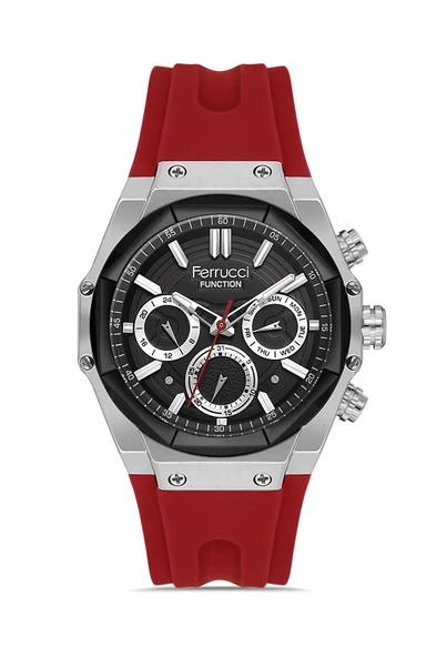 Ferrucci Silikon Kordonlu Erkek Kol Saati FCF 03549S.02-F608