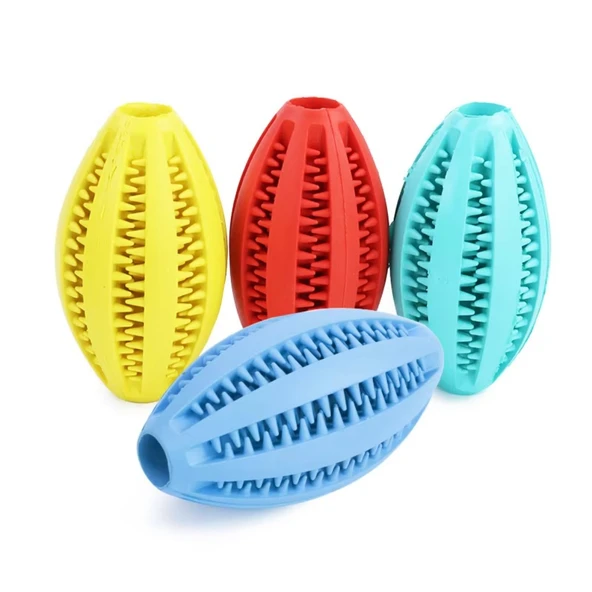 Yumuşak Kauçuk Köpek Çiğneme Topu - Lacivert - 9cm - 3