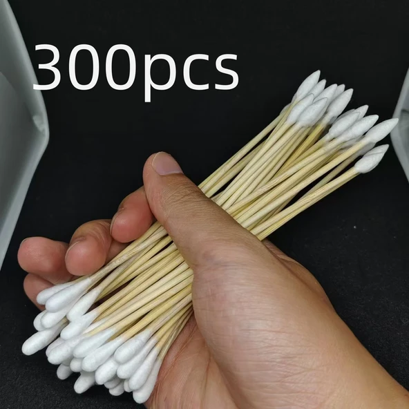 6 İnç Hassas Pamuklu Kulak Çubuğu - 300 Adet 1 Jian 1 Yuan
