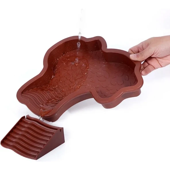 Sürüngen Kaplumbağa Banyo Havuzu Su Kasesi - Sarı - paozaopen - 6