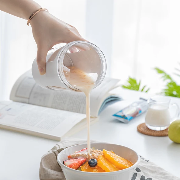 Otomatik Karıştırıcı Protein Şişesi - Siyah - 6