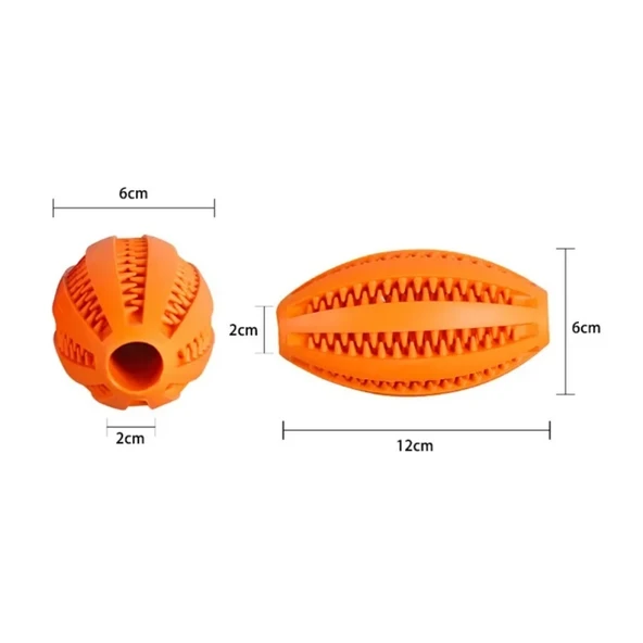 Yumuşak Kauçuk Köpek Çiğneme Topu - Sarı - 9cm - 11