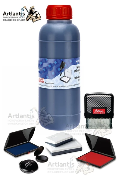 Istampa Mürekkebi 500 gr 1 Adet Yağlı Stampa Mürekkebi Kaşe Mürekkebi Hızlı Kurıma Canlı Renk Uzun Ömürlü - 2