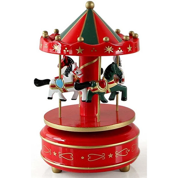 Nostaljik El Yapımı Atlıkarınca Müzik Kutusu (368368) - Resim 5