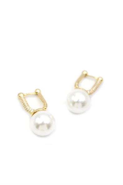 İnci Küpe - Altın ürün görseli 1