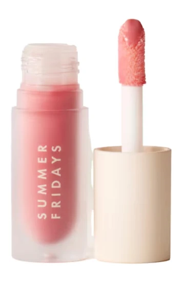 SUMMER FRIDAYS Rêve Lip Oil - Nemlendirici Dudak Yağı Gül goncası ürün görseli