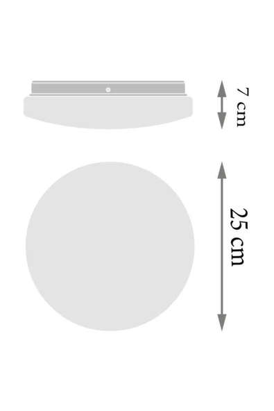 Ledvace Led Plafonyer 18W 6500K 1350lm IP44 Beyaz Işık Armatür - 2