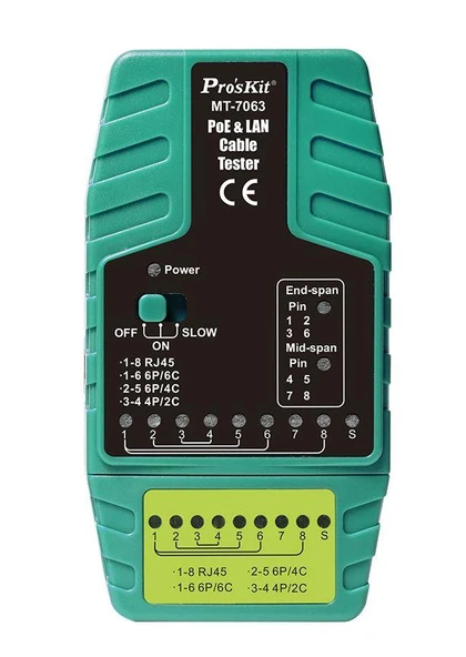 Proskit MT-7063 Poe Lan Kablo Test Cihazı - Resim 3