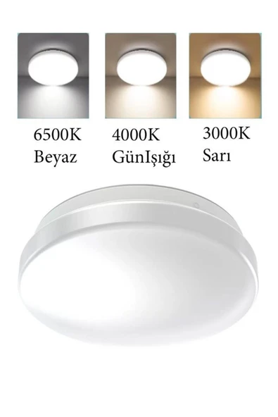 Ledvace Led Plafonyer 18W 6500K 1350lm IP44 Beyaz Işık Armatür - 6