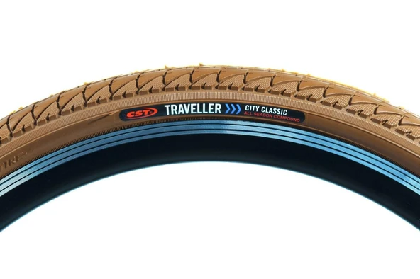 CST Dış Lastik 24X1.75 C1446 Kahverengi 24 JANT Dişsiz Model Şehir Bisikleti Dış Lastiği - 2