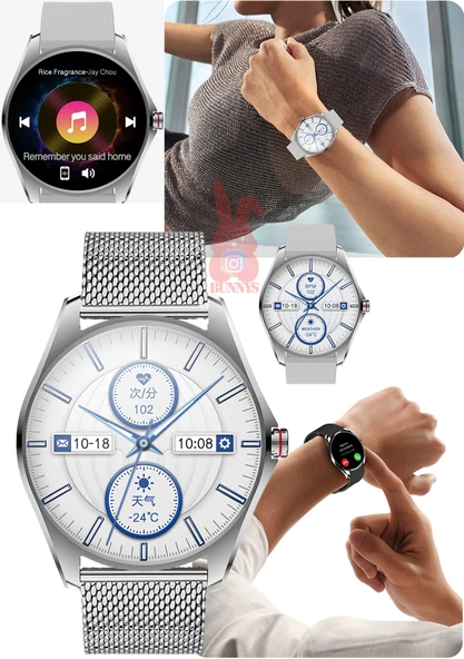 Bunnys Poco X4 Pro Uyumlu Akıllı Saat Ultra İnce Konuşma Özellikli 2025 ürün görseli