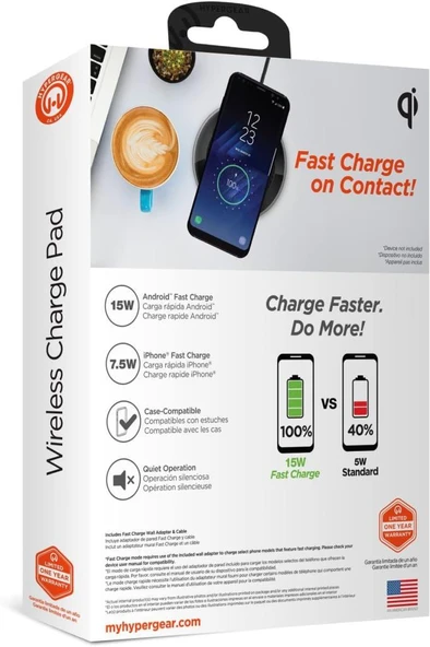 HyperGear 10W Qi Uyumlu Wireless Şarj Cihazı - 3