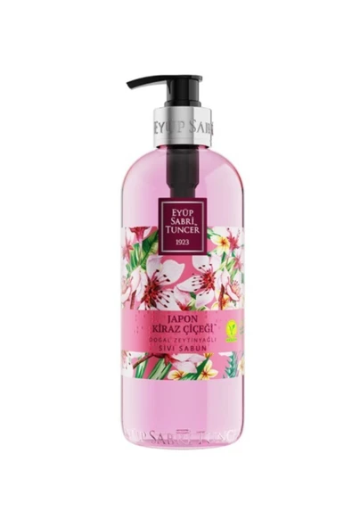 Eyüp Sabri Tuncer Doğal Zeytinyağlı Sıvı Sabun Japon Kiraz Çiçeği 500 ml ürün görseli
