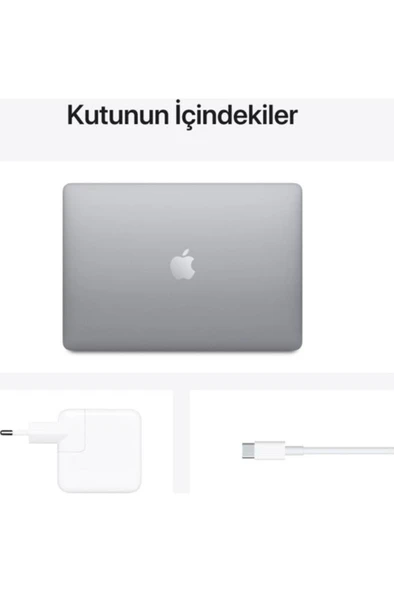 Macbook Air M1 Çip 8gb 256gb Ssd Macos 13" Qhd Taşınabilir Bilgisayar Uzay Grisi - 6