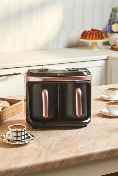 Hatır Hüp Düet Aroma İkili Türk Kahve Makinesi Rosegold 10 Fincan Kapasiteli