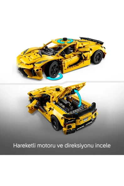 LEGO   Technic Chevrolet Corvette Stingray 42205 - 9+ Oyuncak Model Yapım Seti (732 Parça) - 6