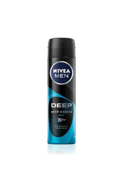 Nivea Men Deodorant Deep Beat Aktif Karbon Erkek Sprey 150 ml - 2