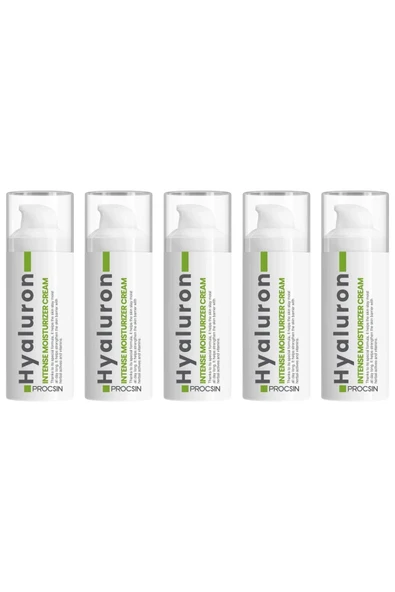 Hyaluron Nemlendirici Krem 5×50 ml Göz Farı Hediye