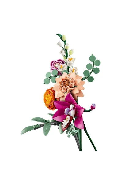 Botanicals Pembe Çiçek Buketi 10342 - Yetişkinler için Dekoratif Çiçek Yapım Seti (749 P - 6