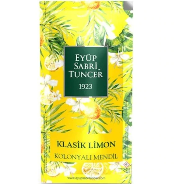 Eyüp Sabri Tuncer Kolonyalı Mendil Klasik Limon 150 Adet