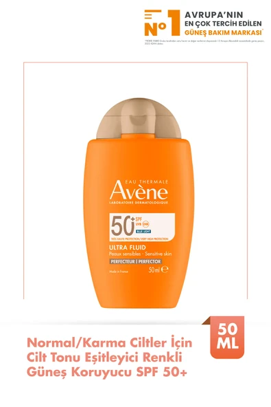 Avene Ultra Fluid Perfector SPF50+ Cilt Tonu Eşitleyici Güneş Kremi 50 ml