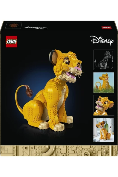 LEGO   │ Disney Genç Aslan Kral Simba 43247 - 18+ Koleksiyonluk Model Yapım Seti (1445 Parça) - 4
