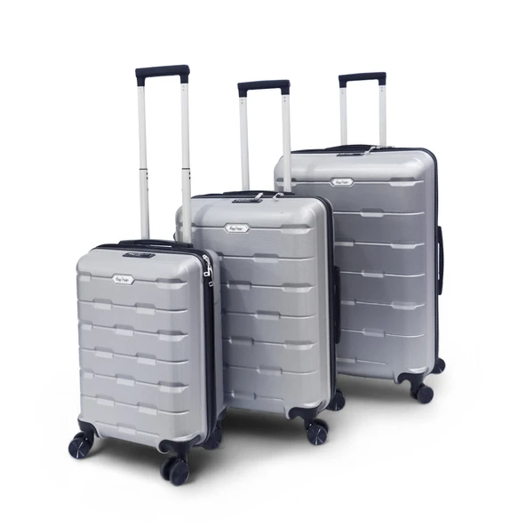 Biggdesign Moods Up 3'lü Valiz Seti, TSA Kilitli, ABS Gövde, Gümüş - 2