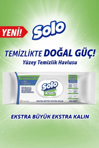 Solo Yüzey Temizlik Havlusu Okaliptus&Çam 100'lü - 5