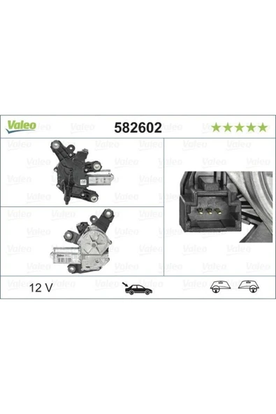 Valeo 582602 Silecek Motoru Arka Clıo Iv 12- . Captu - 1