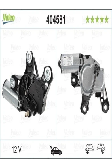 Valeo 404581  Silecek Motoru Arka (SKODA: OCTAVIA İII) 1u6955711b (WR211574)