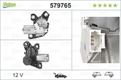 Valeo 579765  SİLECEK MOTORU ARKA PARTNER / BERLINGO