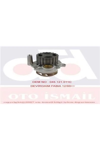 Graf PA806 Pa806 Devirdaim Su Pompası Polo / Cordoba 02- Ibiza / Fabia 1.9 Sdı
