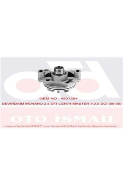 Graf PA803 Pa803 Devirdaim Su Pompası Master Iı / Movano 2.5 Dcı - 1