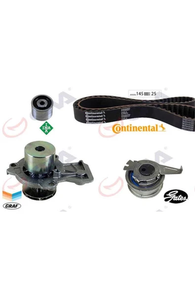 GVA 59WPK7505C Devirdaimli Eksantrik Gergi Seti Polo-fabıa 14-ıbiza Iv 15-a1 14-(cusa-cusb-cyza-cyzb ürün görseli 1